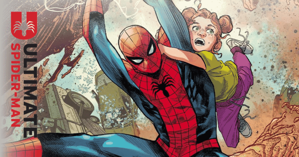 Ultiamte Spider-Man 15 Cover featuring Spider-Man and May Parker