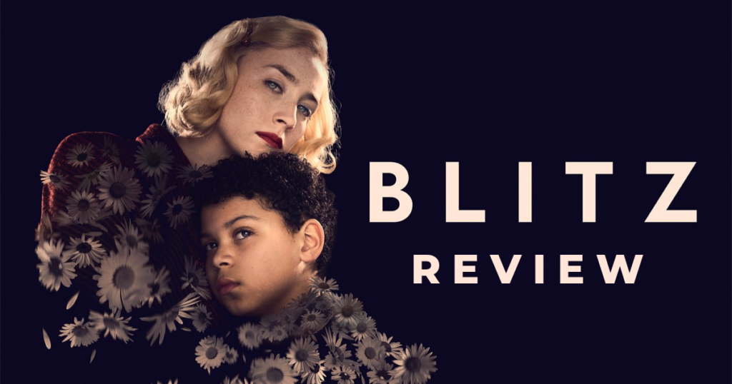 Saoirse Ronan as Rita and Elliott Heffernan as George in Blitz