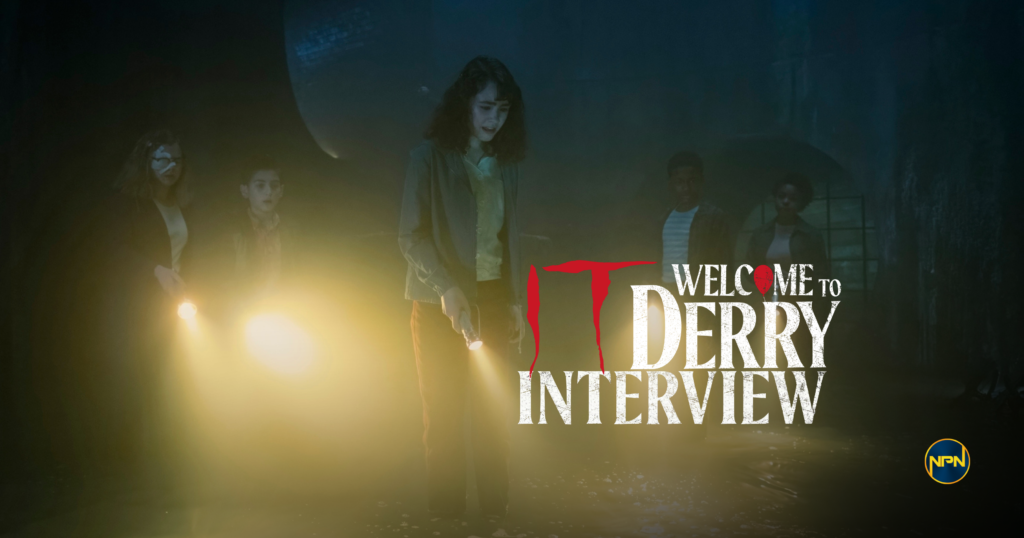 Amanda Christine, Clara Stack, Matilda Lawler, and Arian S. Cartaya in IT: Welcome to Derry