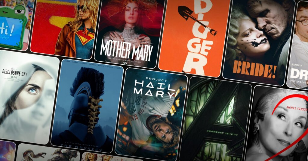 The posters of the most anticipated movies of 2026